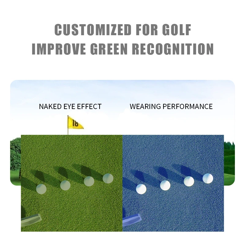 Anlorr Outdoor Golf Ball Finder Glasses UV Eye Protection Golf Accessories Blue Lenses casual sunglasses