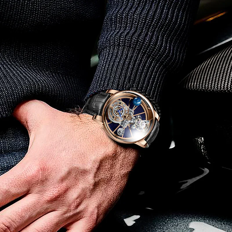 Montre Homme 2023 азартные игры диск PINDU дизайн мужские часы Топ бренд класса люкс Jacok астрономии кварцевые