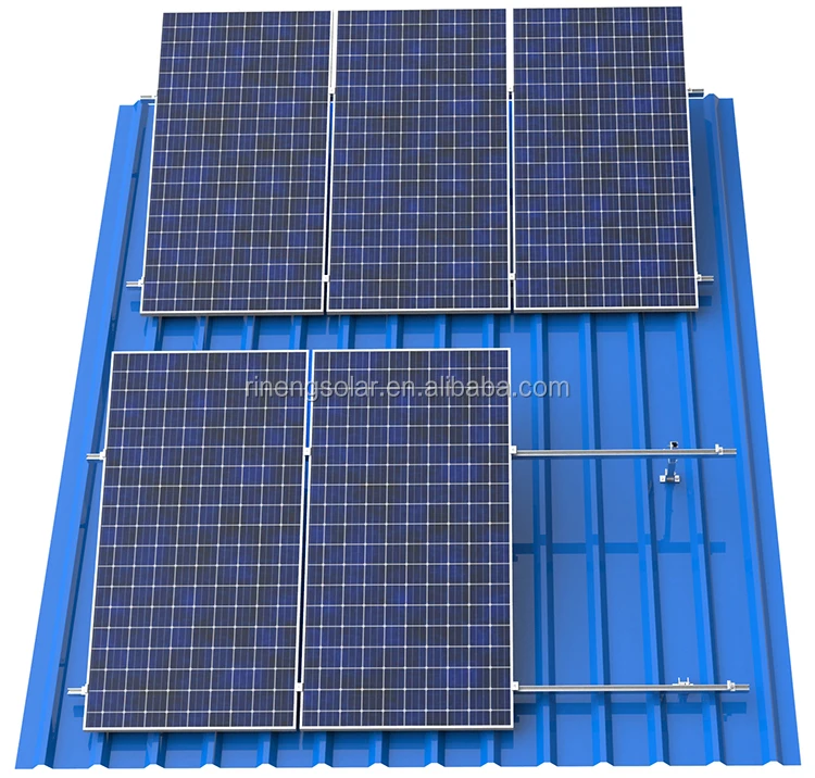 Adjustable Aluminum Base Solar Panel Roof Structure System Easy Install Wholesale Rooftop Mounting Home PV Modules Solar Carport