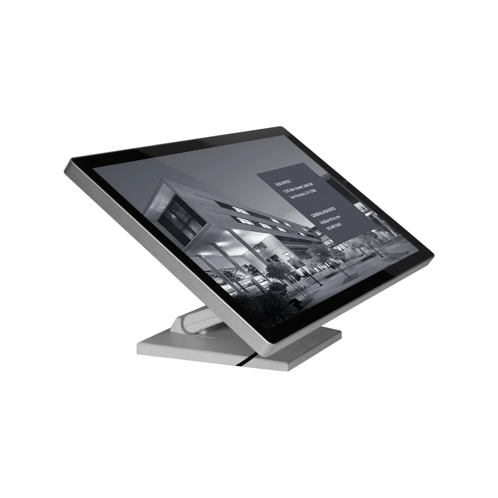 Floor standing interactive advertising display 18.5inch standing digital signage display window 7/10 all in one touch pc