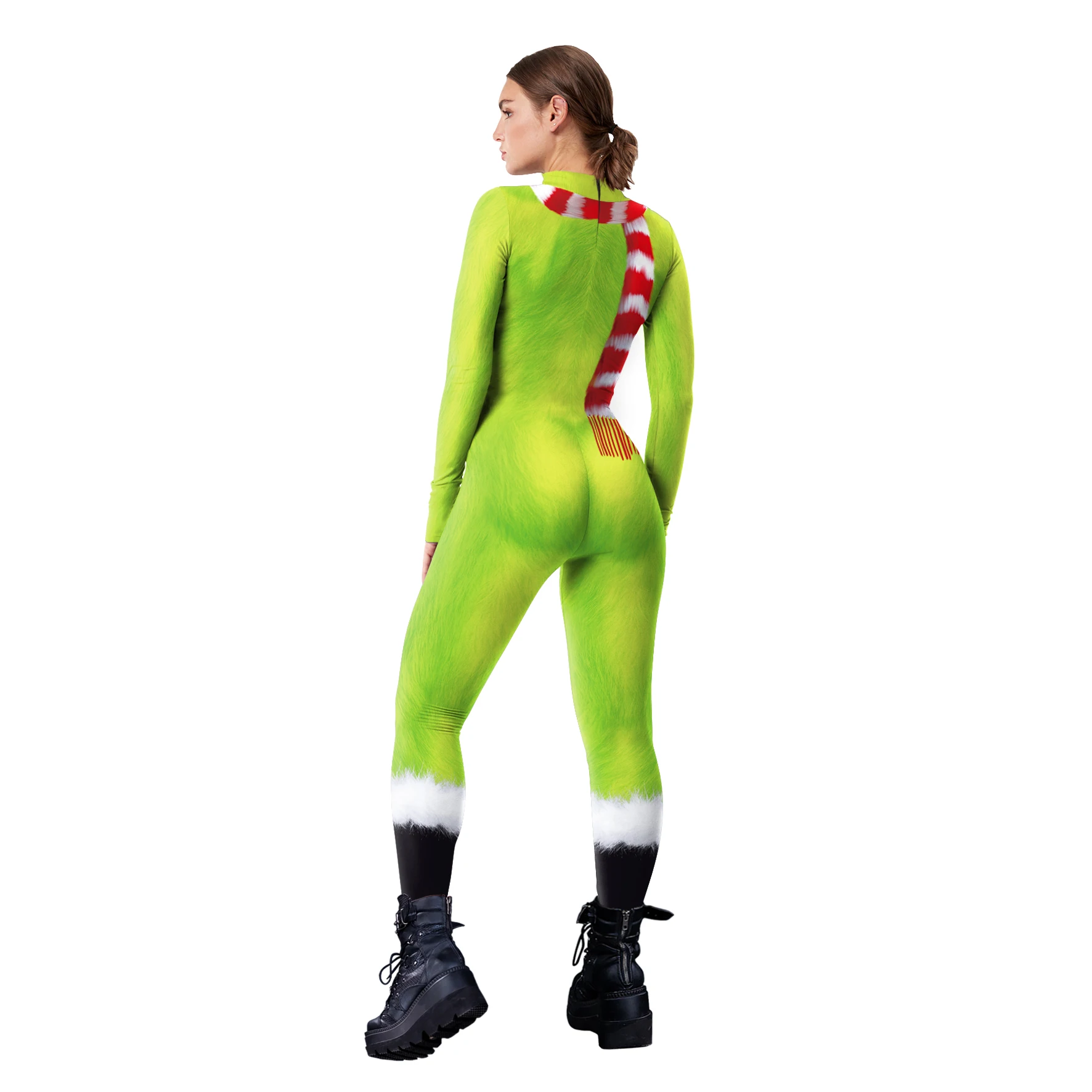 Nadanbao wholesale party jumpsuit anime Cosplay Costume Halloween zentai carnival Women Jumpsuit green  bodysuit adult catsuit