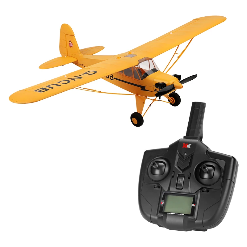 XK a 160 RC Plance  J3 Skylark 3D6G 5CH 2.4G Airplane RTF Glider EPP Material Hobbies RC Helicopters Drone Brushless Toys