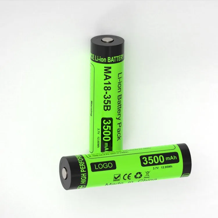 Wholesaler 3.7v 18650 lithium ion battery 1800mah 3500mah 2600mah for flashlight electronic products