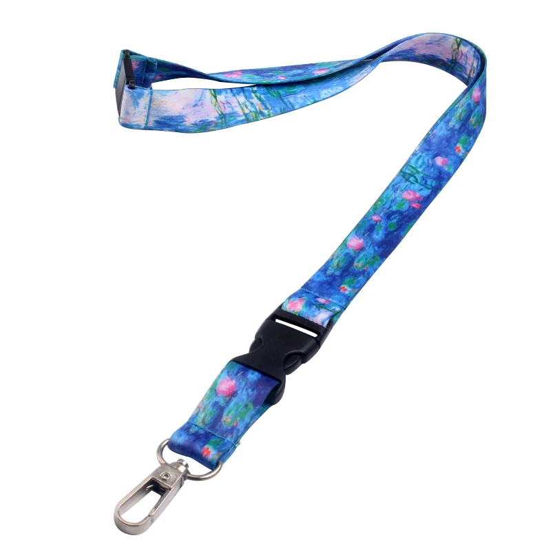 Free sample key chain/cell phone lanyards gift label safety breakaway neck strap wholesale