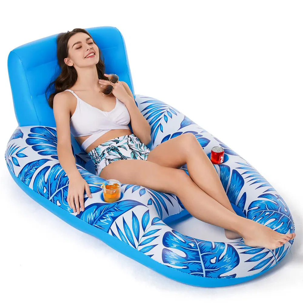 Wholesale Hot Sale Summer Floats Pool Floats Inflatable Pool Floats Swimming Float Chair For Adults Inflatable Custom