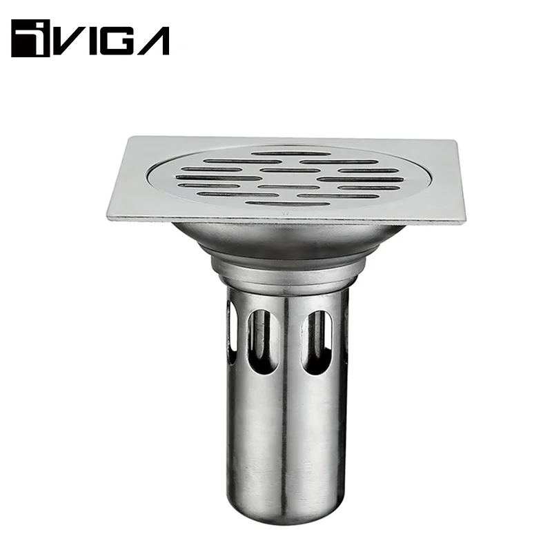 Дренаж для душа боковой выход прямоугольный Слив пола в ванной комнате дренаж сточных вод Стелс-слив