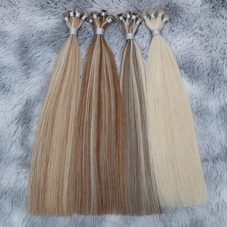 
Hand Tied Weft Wholesale Remy High Quality European Hair Extension 