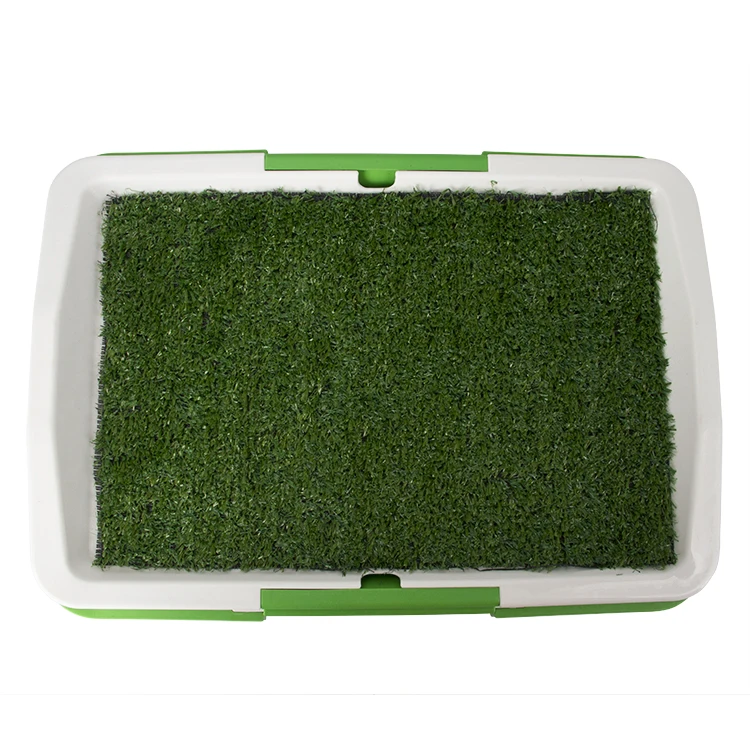 Folding Large Pee Indoor Dog Toilet Tray Sheet Pad With Grass