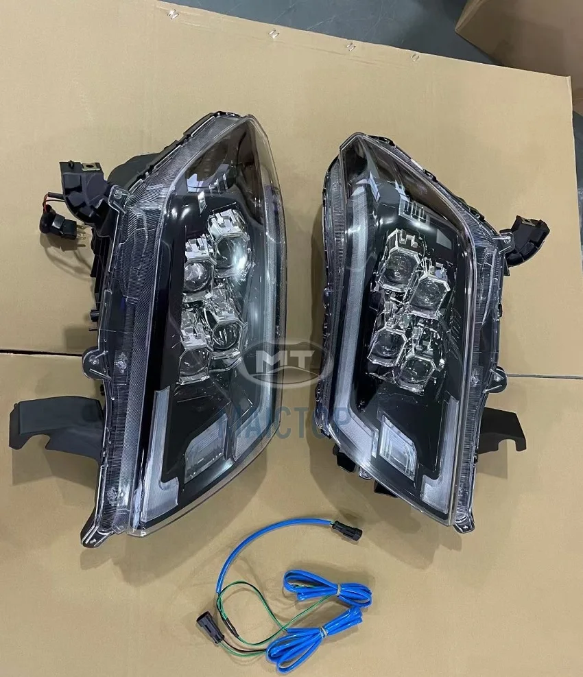 MAICTOP 2021 Car Modified Front Head Light Led Headlight for NAVARA NP300 2016-2019 New Type 4 Lens Headlamp