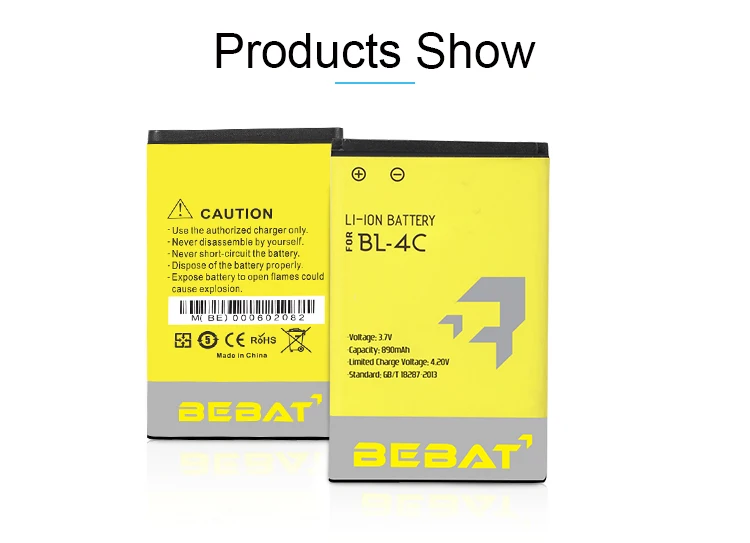 890 Mah Bl-4c Replacement Lithium Battery Rechargeable Mobile Accessories For Nokia 7370 6100 6300 6260