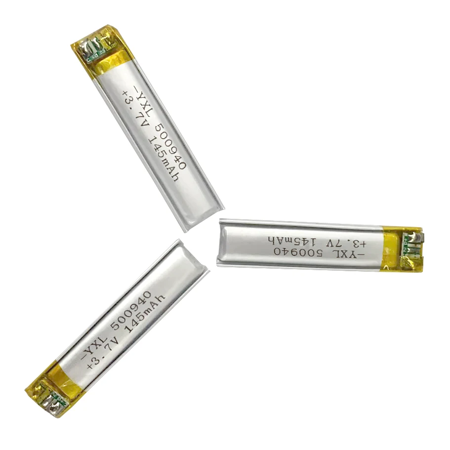 lion battery Booked 500940 polymer soft pack lithium ion battery 145 Mah 3.7V neck headset special small battery