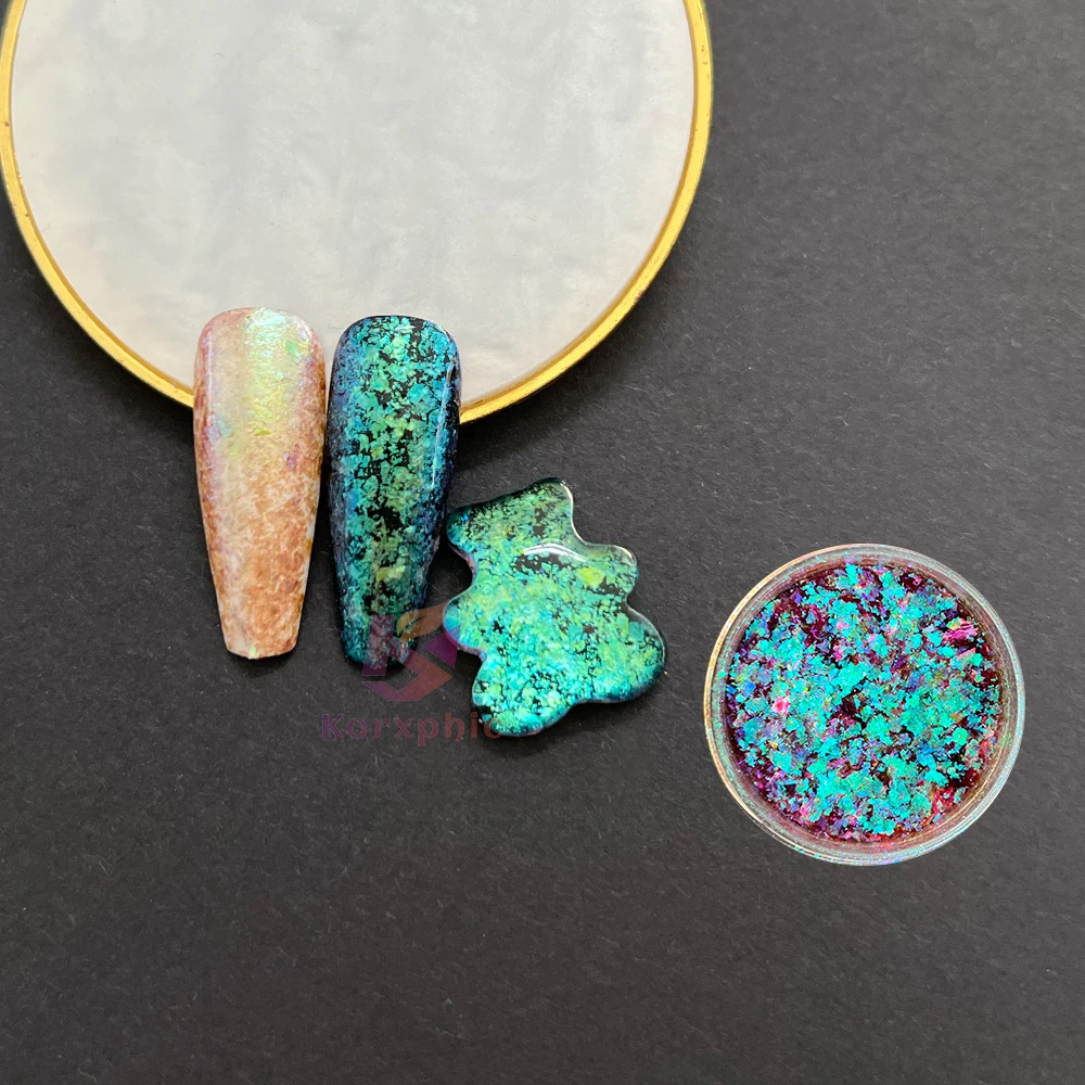 New Decoration Chameleon Effect Nail Flakes Glitter Chameleon Powder Pigments