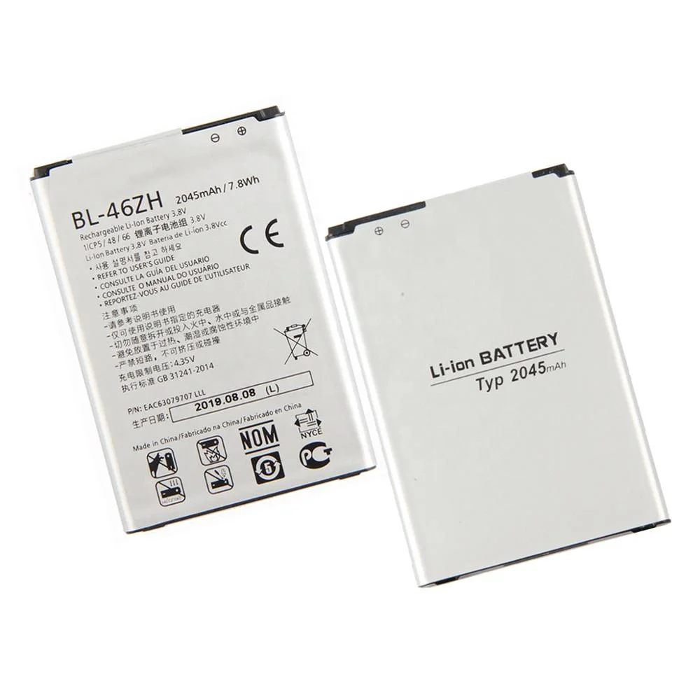 Rechargeable Li-Ion Battery BL-46ZH for LG K7 K8 MS330 LS675 Tribute 5 K350N BL 46ZH