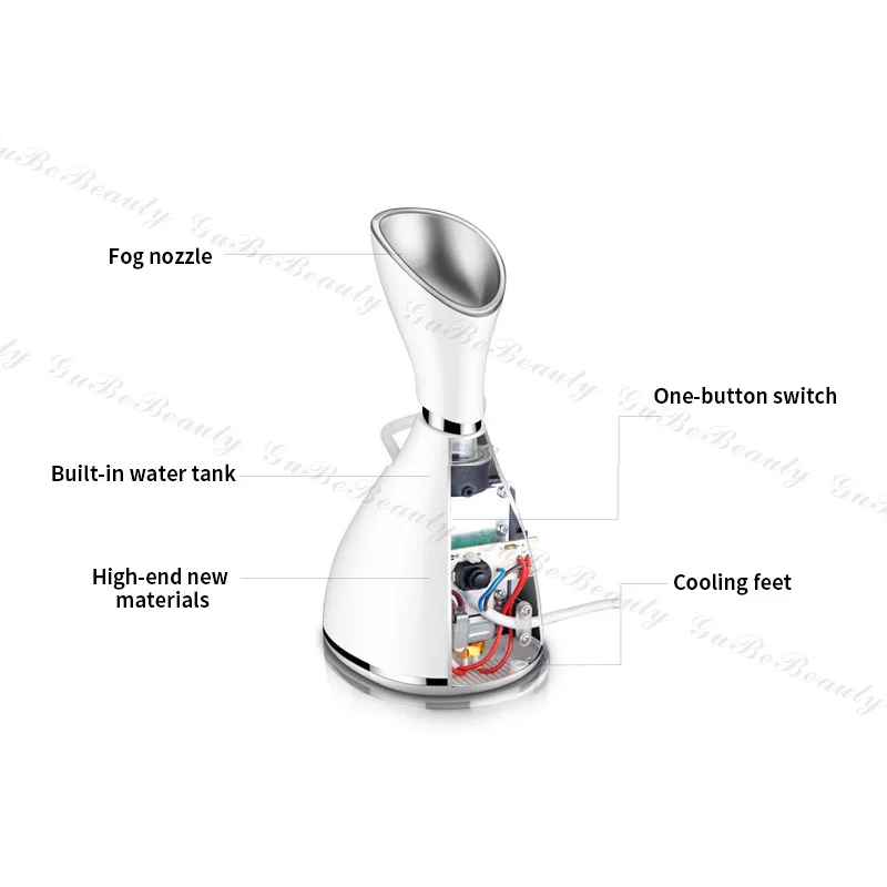 Gubebeauty hot sale steamer electric facial steamer portable pore clean Cold and Hot Steamer Facial for homeuse with CE
