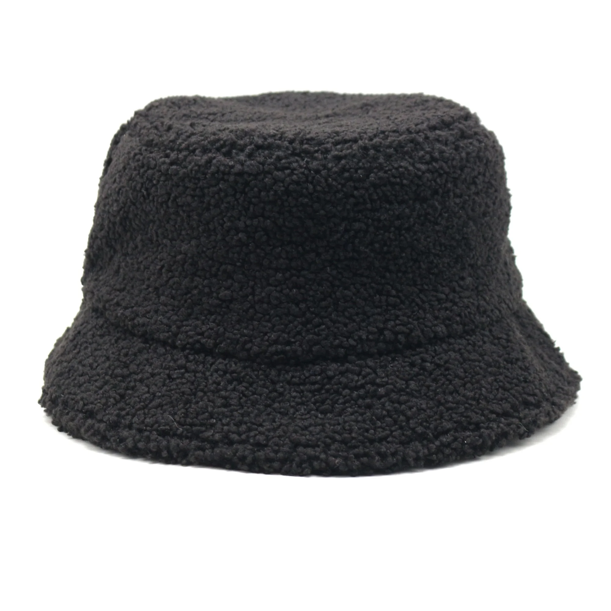 Wholesale alpaca wool warm winter bucket hat with custom  different style logos