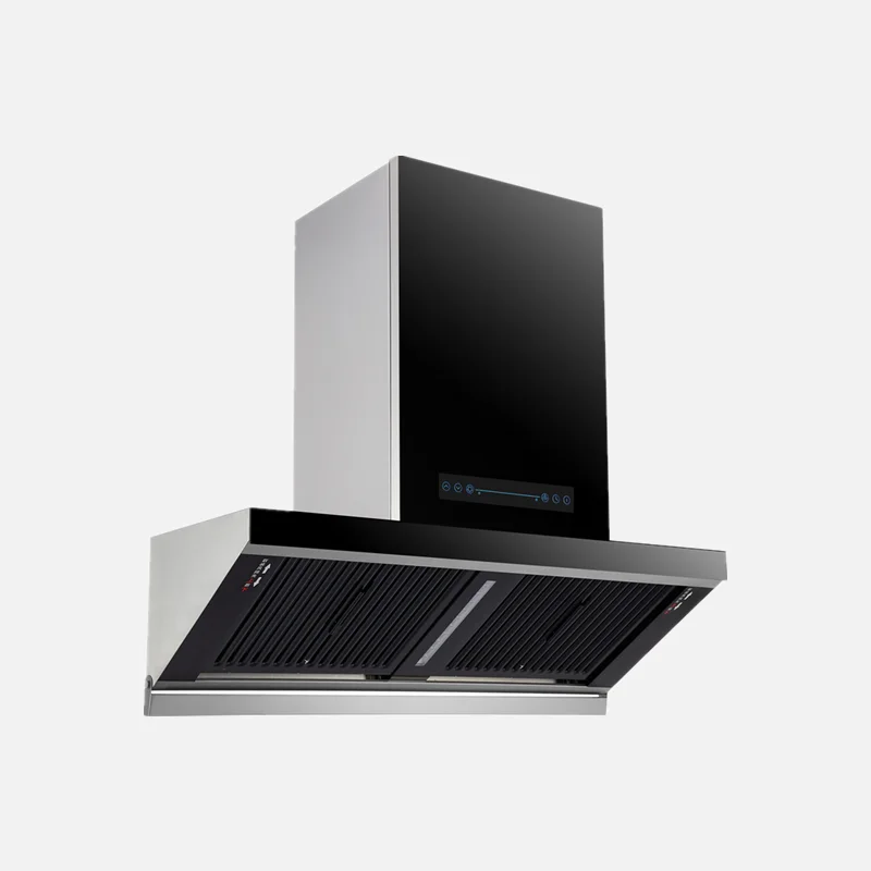 Household best commercial super suction high cleaning power foshan modern wall mount kitchen extractor range hood