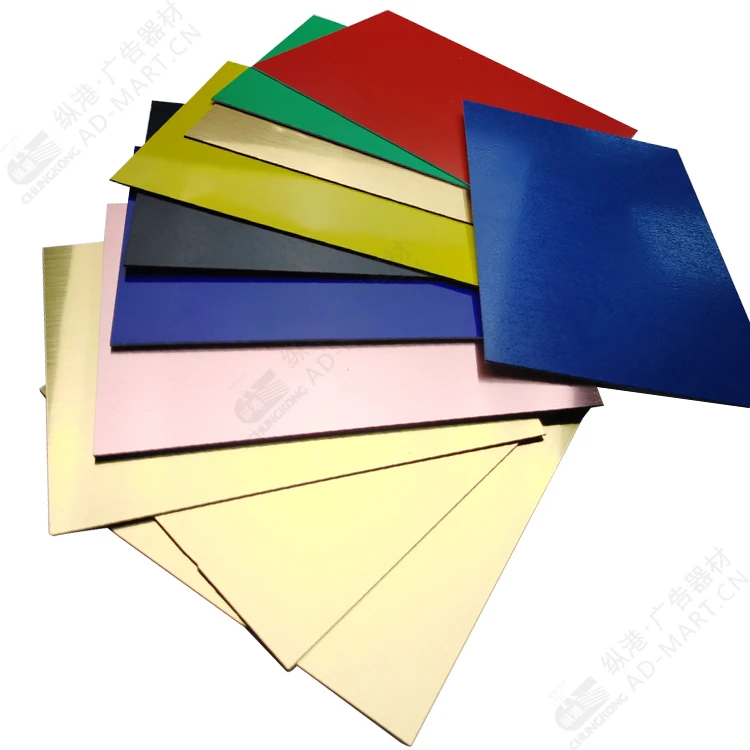 ABS Double Color Plastic Sheet 2 layer colors  CNC Engraving two tone acrylic sheets for advertising Signs & Badges