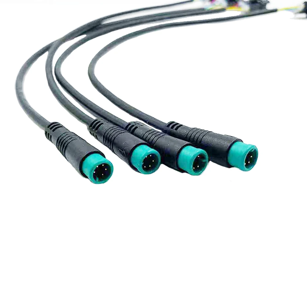 M8 Electric bicycle 2 3 4 5 Pin power signal transmission waterproof connector cable