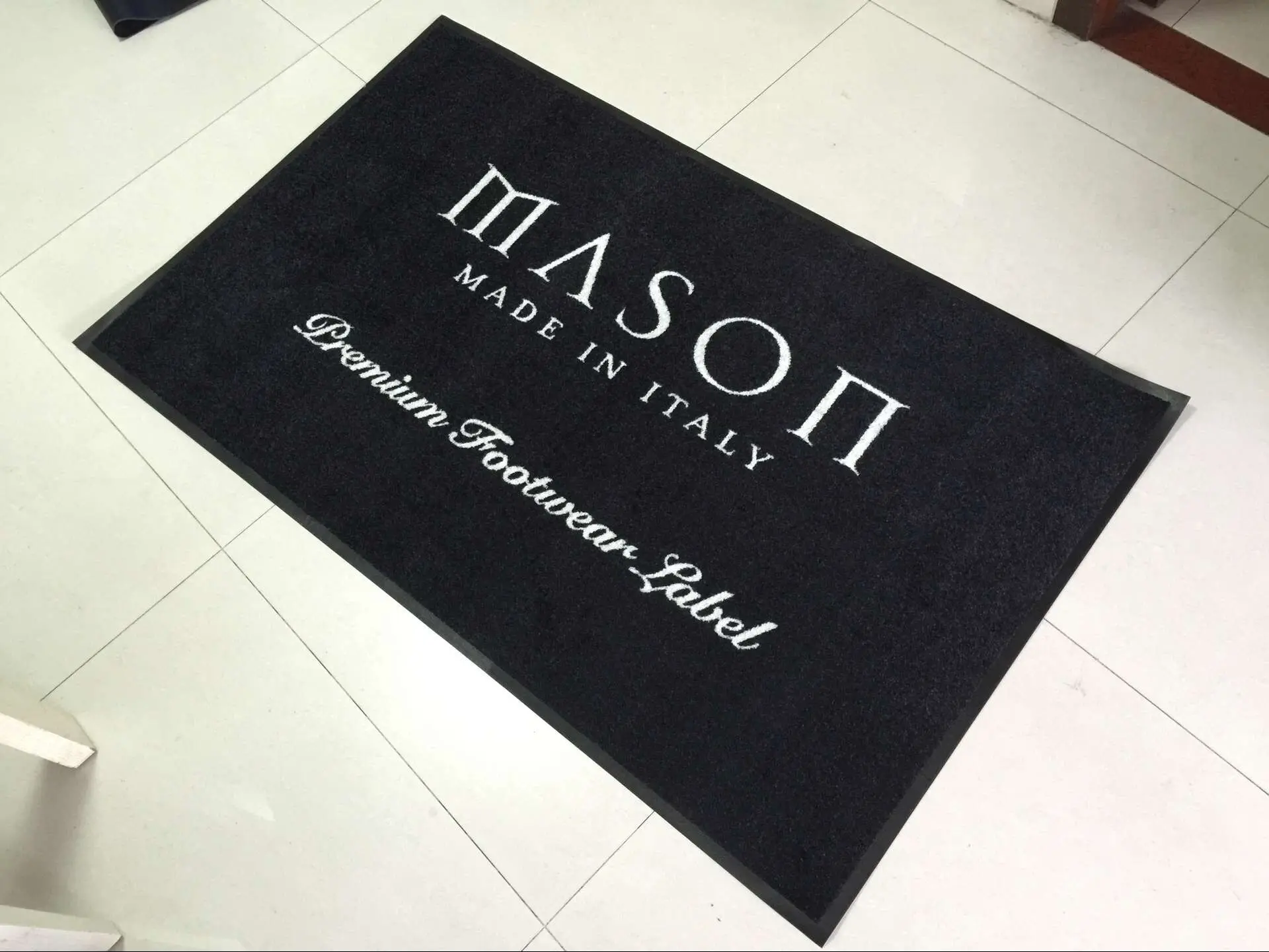 Garage Indoor Outdoor Logo Floor Motorcycle Rubber Mat