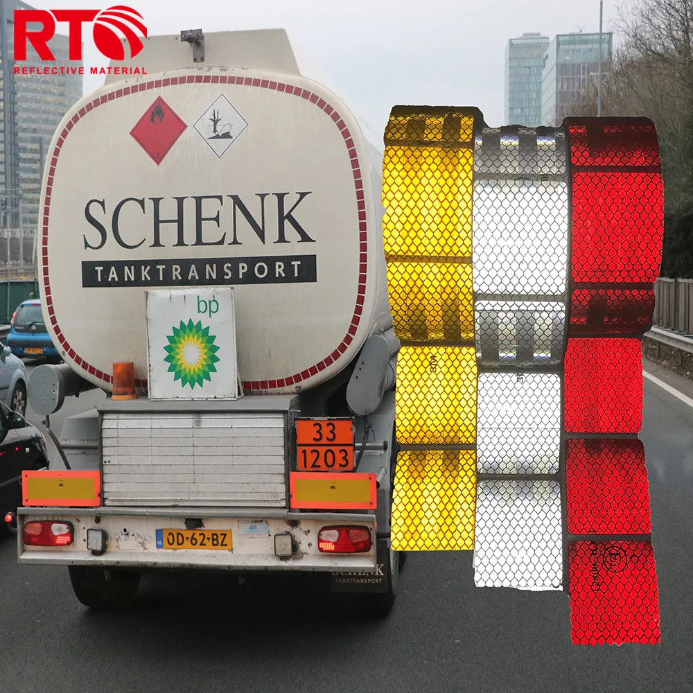 5cm*5cm Square Semi Cut Certificated Emark E1 5cm*50m Reflect Conspicuity Stickers Reflector Vinyl Materials Reflective Tape