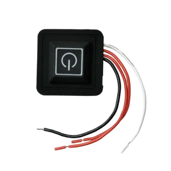 LED display build-in micro USB push button switch for heated clothing