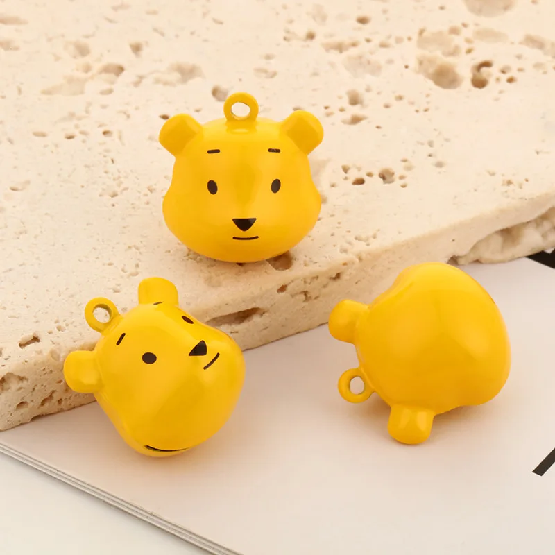 Wholesale Pet Collar Pendant Copper Bell Cartoon Animal Pendant Decorative Bell