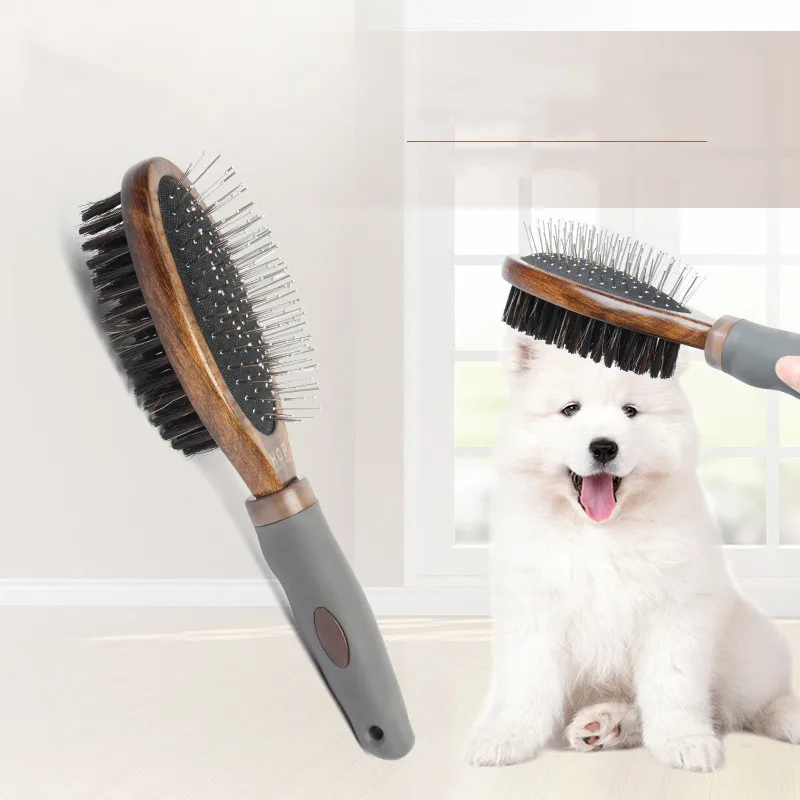 Wholesale 2 in 1 Pet Dog Comb Double Sided Clean Grooming Double Side Dog Comb Air Bag Comb