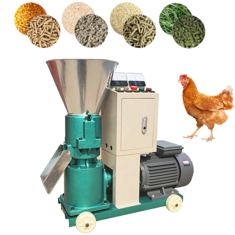 New home used small multifunctional feed pellet machine 220v cattle sheep pigs chicken and ducks breeding pelleting feed machine