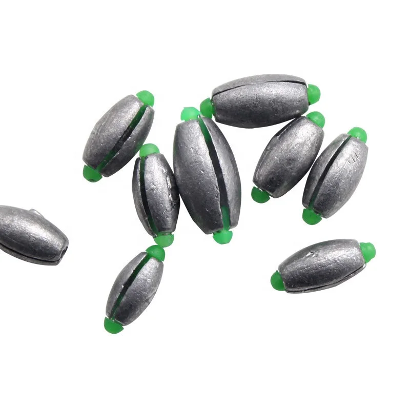 High quality Removable Split Lead Shot Sinkers Rubber Core Weights Lead Fishing Tackle Sinker