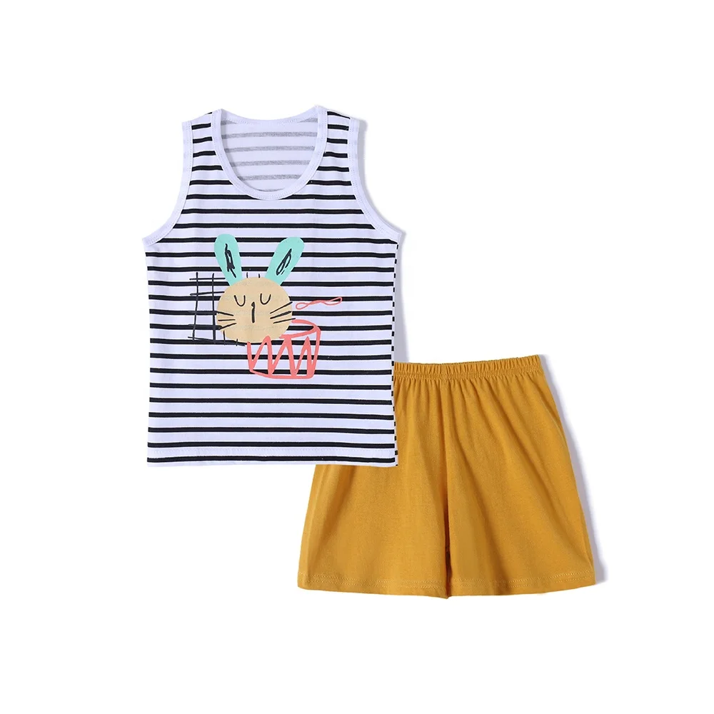 Tank Top Basketball Jersey Vest Shorts Suit Boy Girl Sport Wear  Anti-Shrink Anti-Pilling O-Neck Custom Kids OEM 100% Cotton