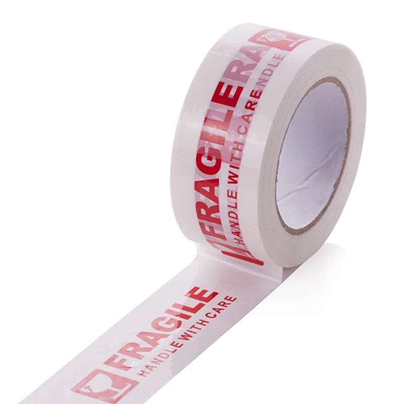 Eco friendly shiny brand name pink logo printed  300m  packing shipping China Dongguan carton adhesive tape
