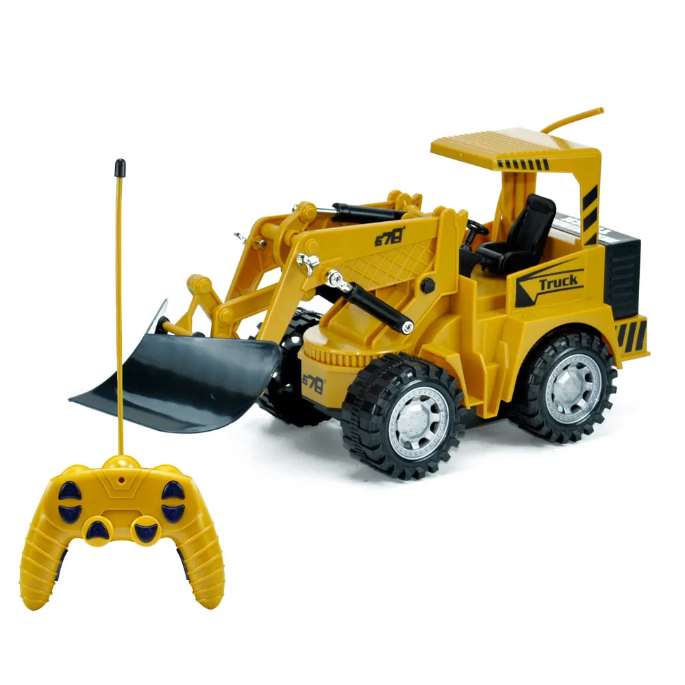 1/24 5CH Radio Control RC Bulldozer Truck RC Engineering Construction Vehicle Truck Toys for Children