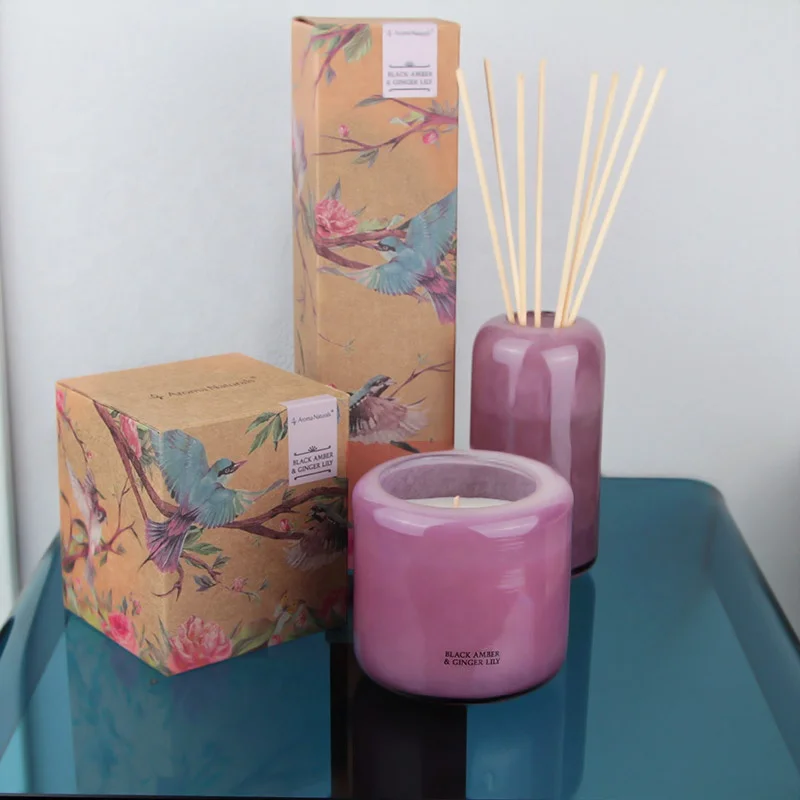 Aroma Naturals wholesales Candle Scent Fragrance Soy Scented Candle In Glass Candle Jar With Lid