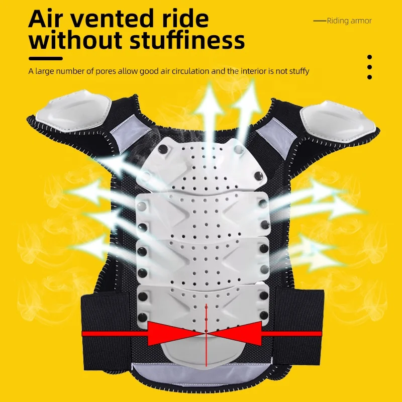 4-14 Years Children Body Protector Vest Armor Kids Motocross Armor Jacket Chest Spine Protection Gear Anti-fall