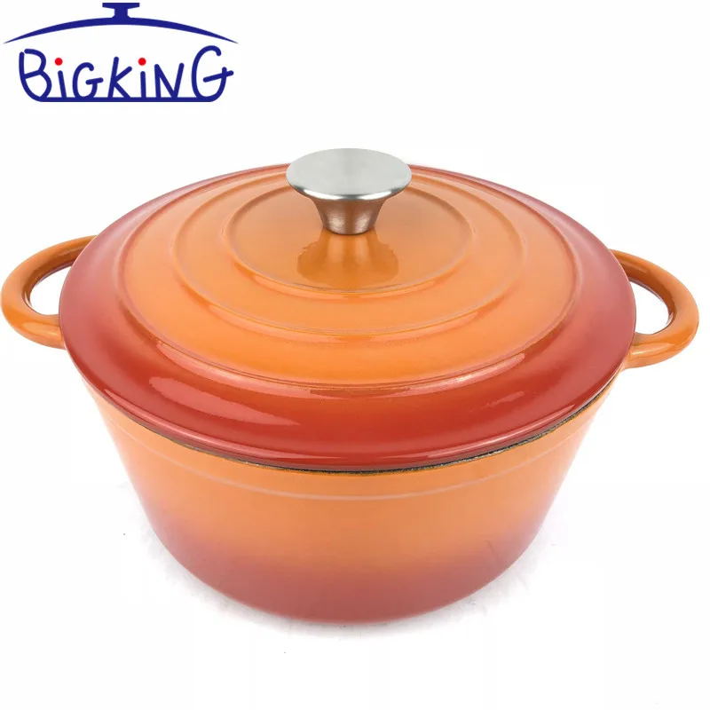 Cast Iron Dutch Oven with Lid Cover Enameled Nonstick Ceramic Cooking Pot 5.5 Quart