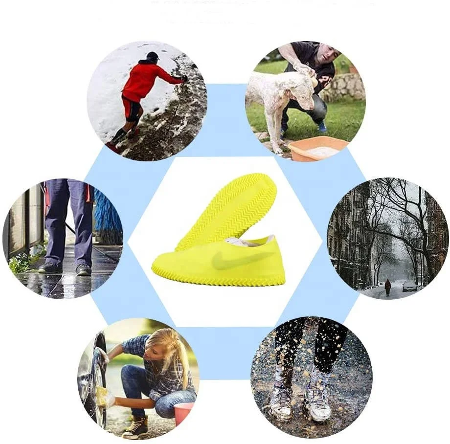 OLIAN Top Sell Waterproof Reusable Anti-Slip Water Resistant Silicon Shoes Protection Covers Silicone Shoe Covers