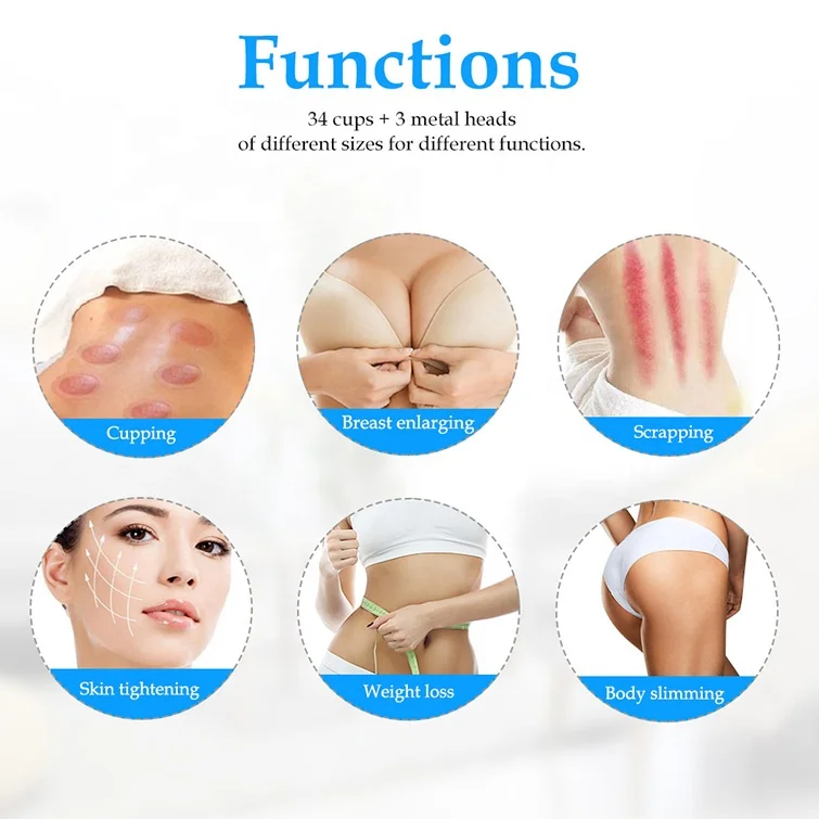 37 чашки подтягивающее ягодицы повышения баночный массаж бедра подъема увеличение ягодиц машина вакуумная груди устройство для продажи