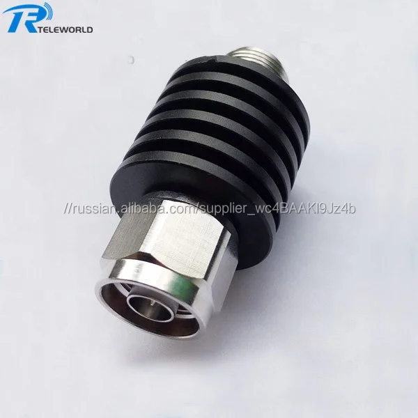 N мужчин и женщин разъем 10db, 20db, 30db, 40dB 3 ГГц 10 Вт коаксиальный аттенюатор
