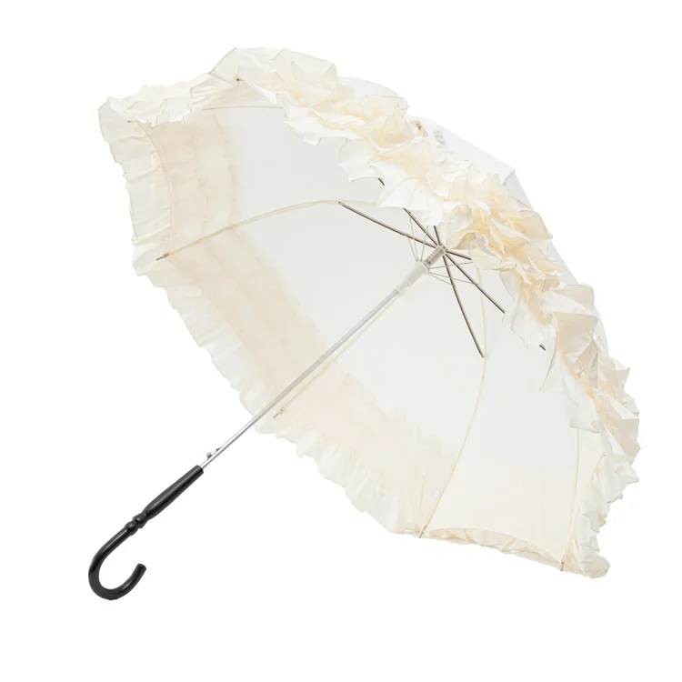 Special handle lace edge wedding umbrella