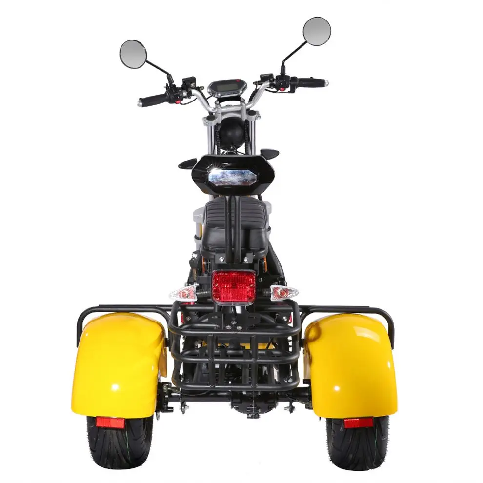 Yidegreen Scooter Three Wheels Big Tire Trike Atv Adult Tricycle Citycoco 3 Wheel Electric Scooter 1500W/2000W EEC Certificate