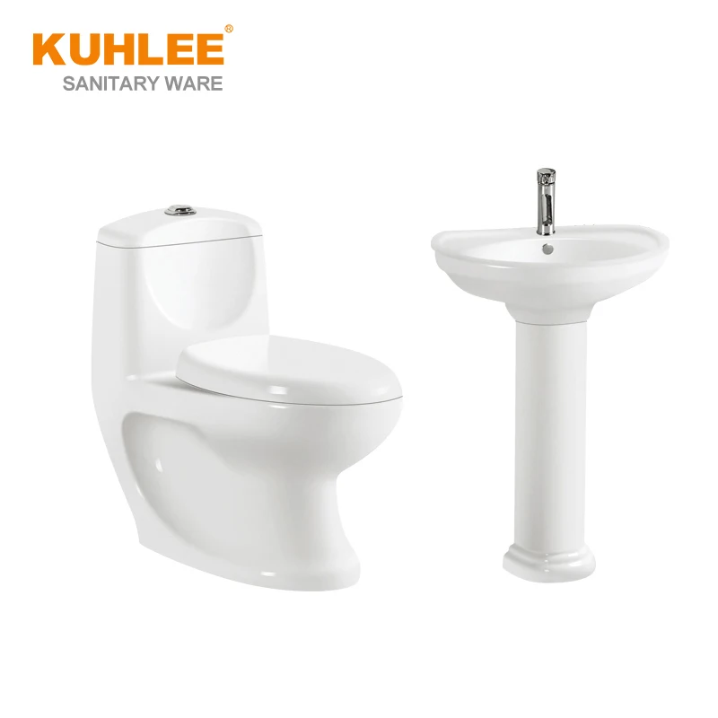 China New Special Design Bathroom Suite Sanitary Ware Set One Piece Toilet Bowl Set With Sink Bidet