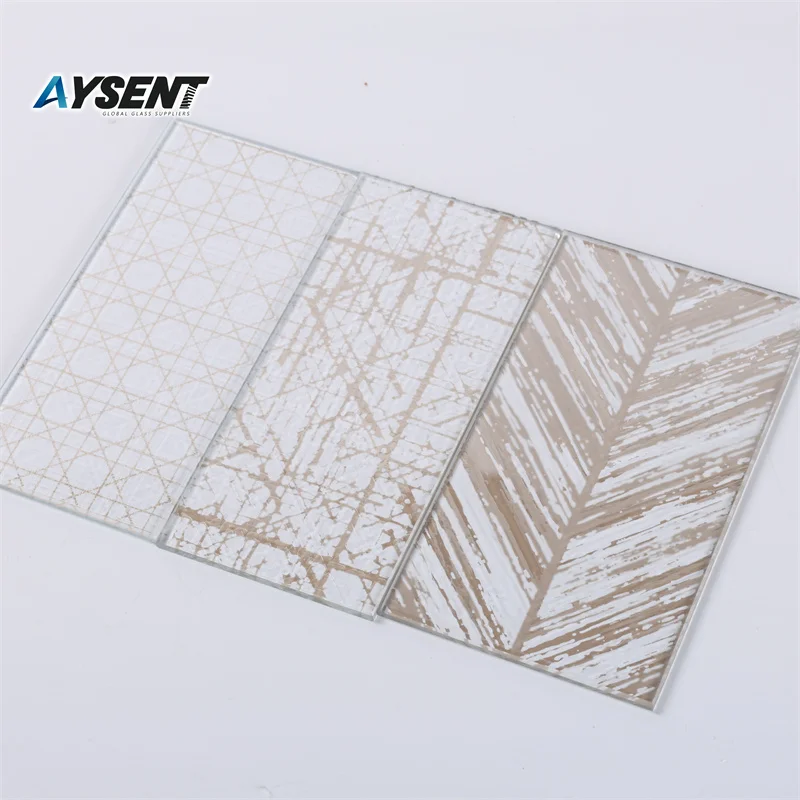 Stanley Type Kiln Decorative Cathedral Window Glass Steel Solid Acid Etched Satin Structure 4mm White Kitchen Wall Tiles Flat