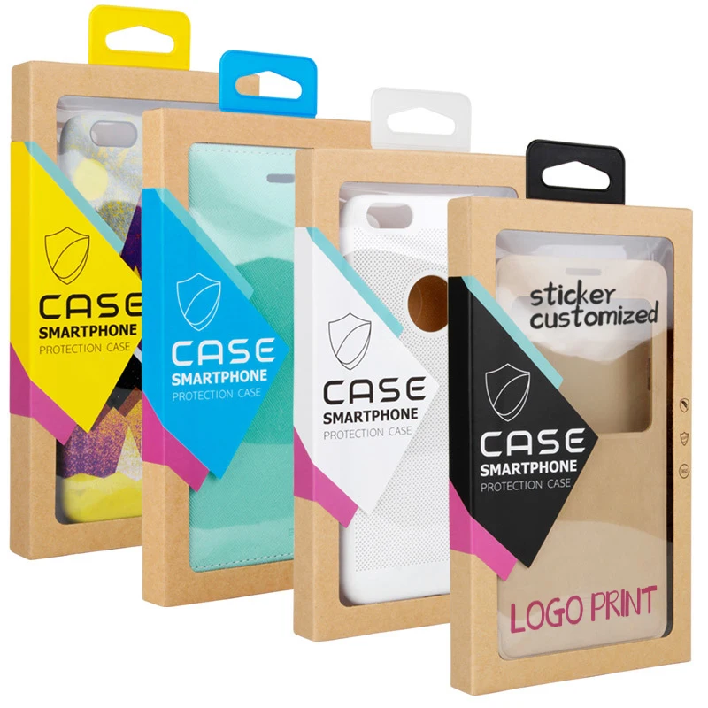 Custom Mobile Electronics Paper Mobile Case Pack Box Biodegradable Mobile Phone Case Packaging Cardboard
