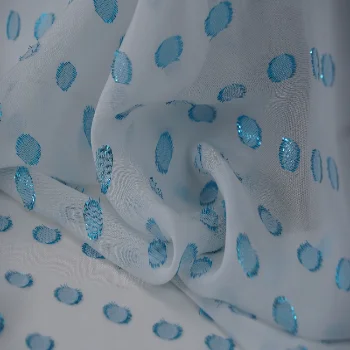 viscose lurex blended metallic chiffon party fabric for clothes