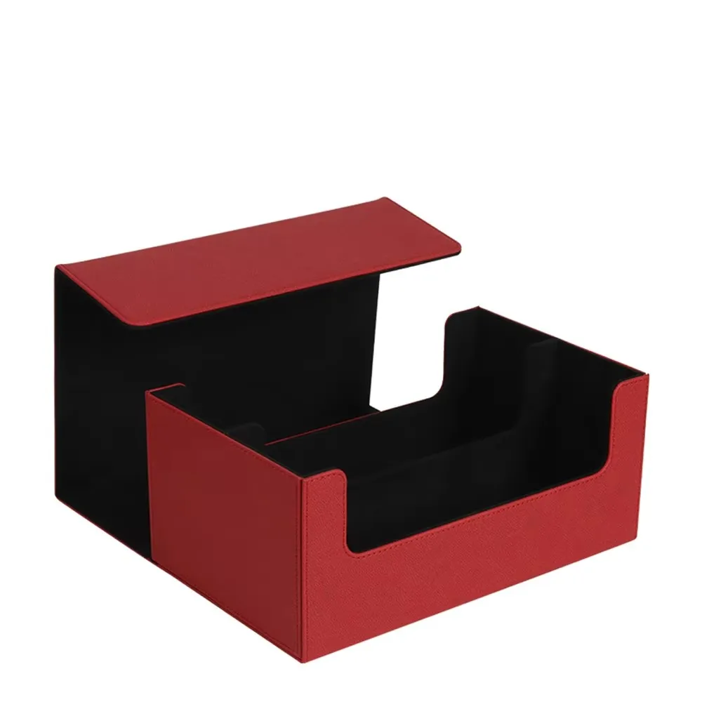 HONG HUAN  For Large capacity P.s.a Leather velvet Custom Collector Gift Storage Box Graded Psa Graded Rating card brick box