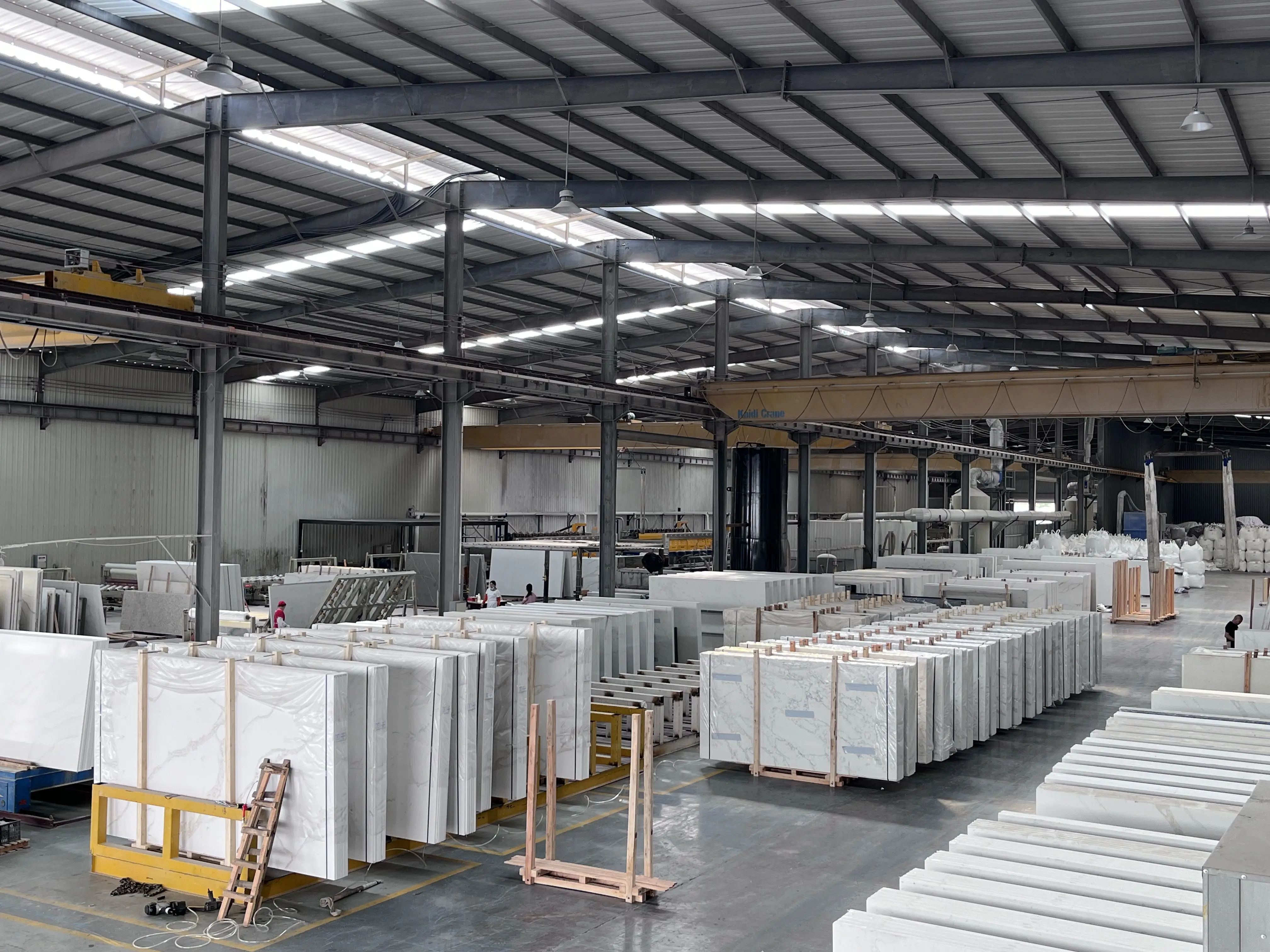 YDSTONE Kitchen Countertop Island Calacatta Gray Quartz Slab Artificial Quartz Stone Slab