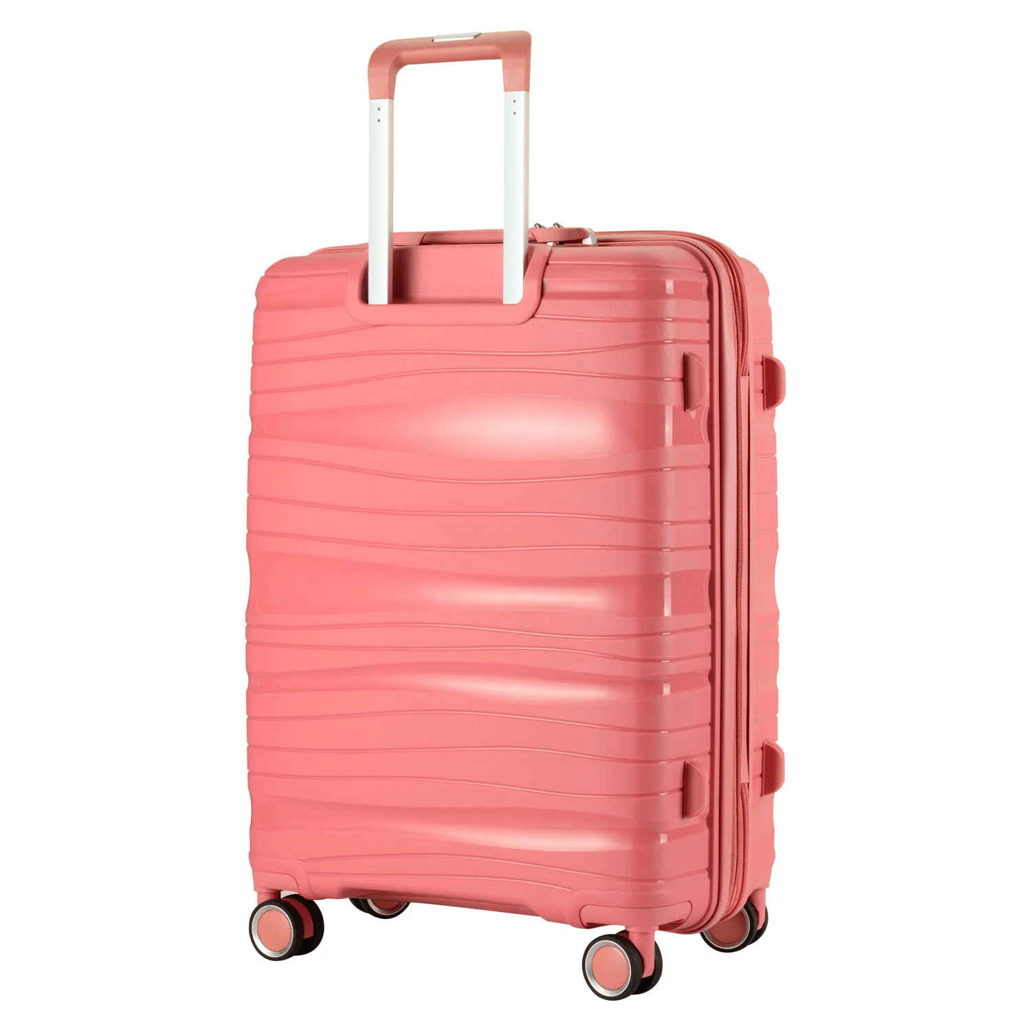 Top sell Wholesale Trolley Luggage 3 pcs PP Hard Shell Custom Travel Luggage Set Suitcase