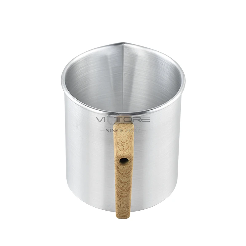1.2L Black Aluminum Cup Wax Soy Melting Pot Aluminum Candle Making Pitcher