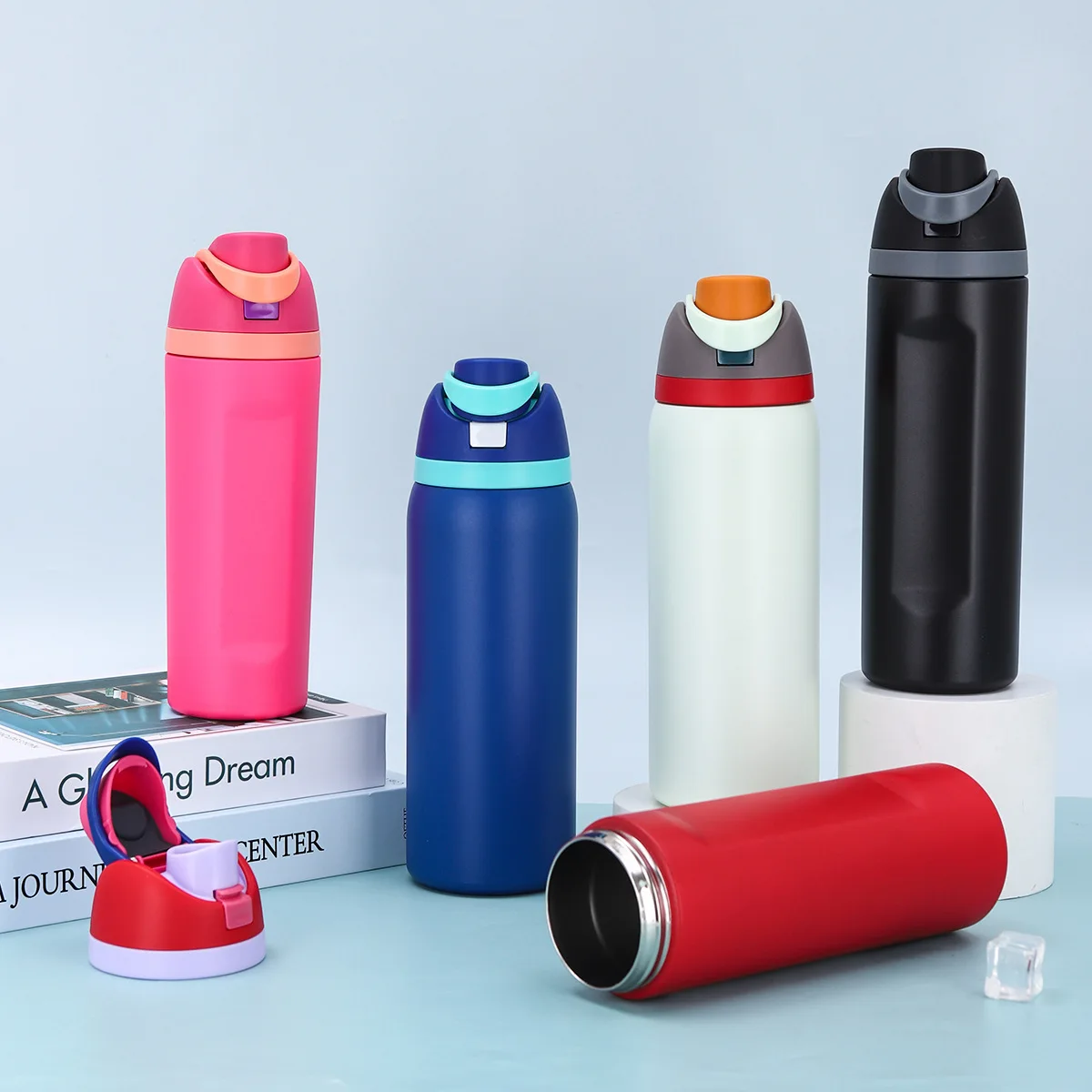 Custom 19oz 24oz 32oz 9 sports insulated stainless steel water bottle bpa free travel sip applicable thermal water bottle