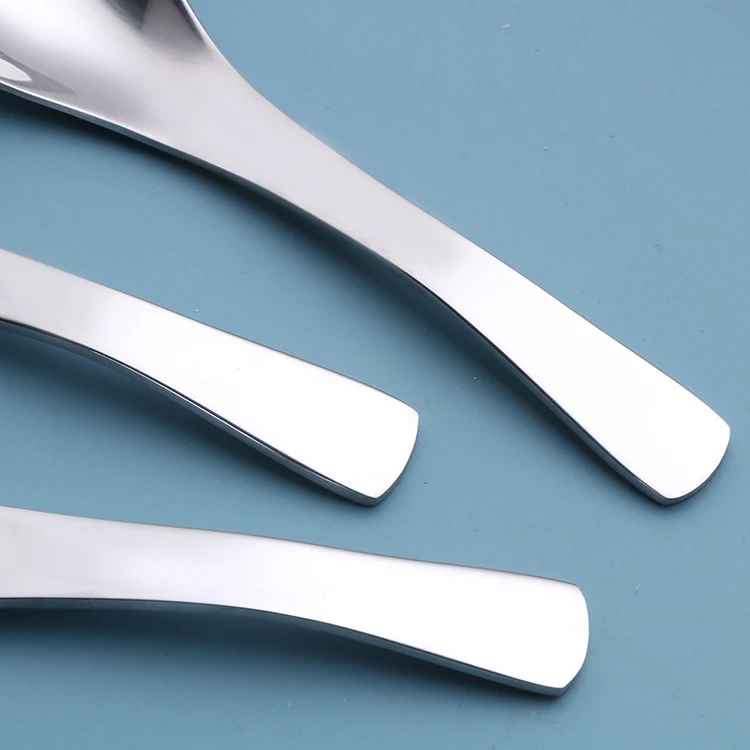 Wholesale Royal Thick Round Rice Spoon Stainless Steel Earl Spoon Metal Table Soup Spoon